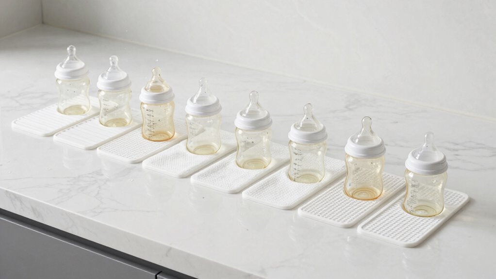 baby bottle drying mats