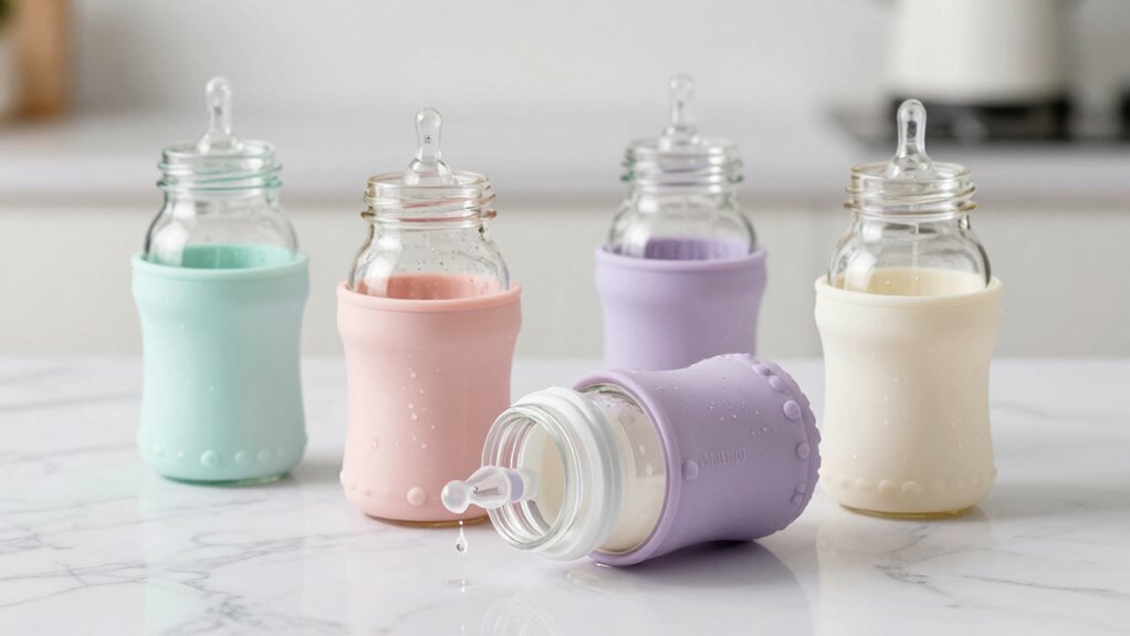 safe anti slip baby bottles