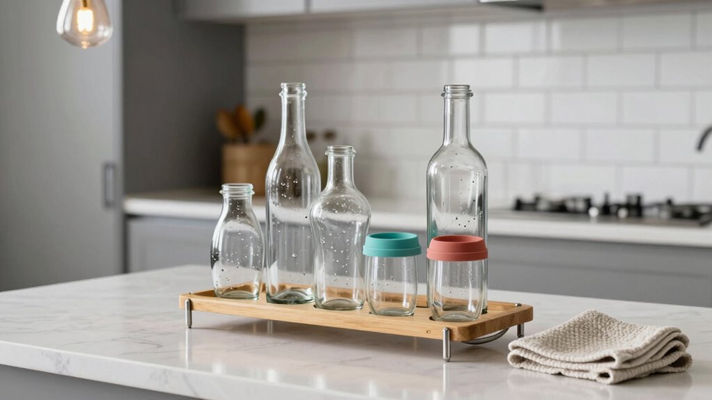 stylish countertop bottle dryer