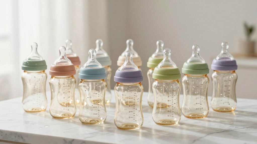 top wide neck anti colic bottles